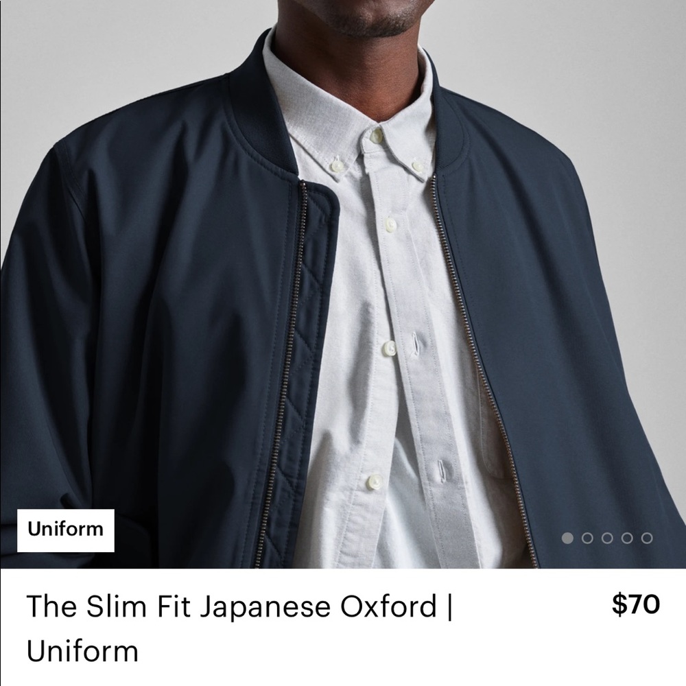 Everlane gray button down